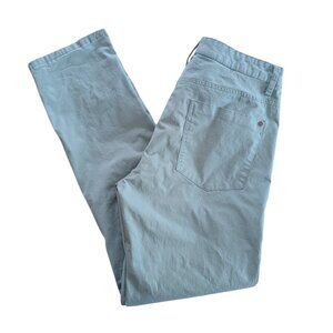 Women's PD&C slim stretch pants, green, size 34 X 32